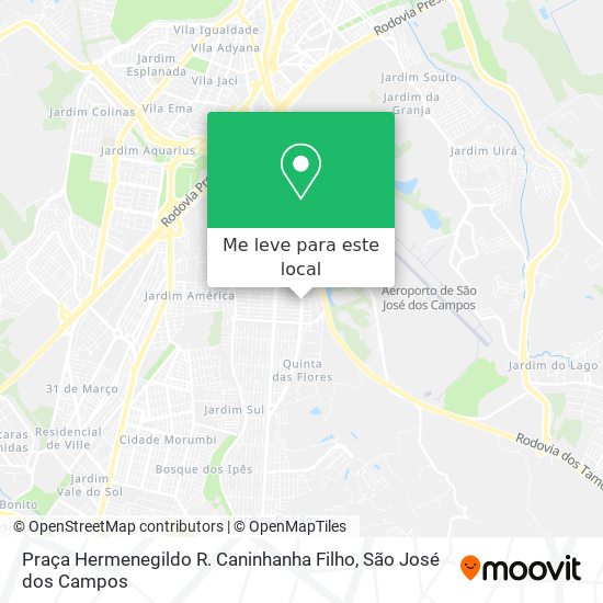 Praça Hermenegildo R. Caninhanha Filho mapa