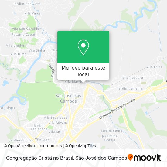 Congregação Cristä no Brasil mapa