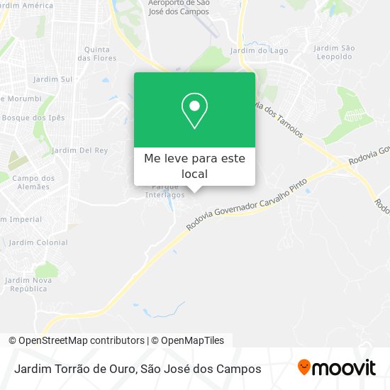 Jardim Torrão de Ouro mapa