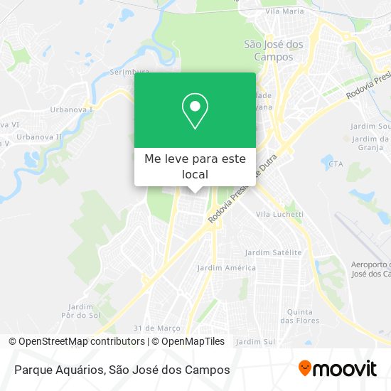 Parque Aquários mapa