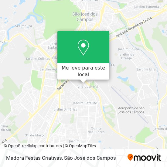 Madora Festas Criativas mapa