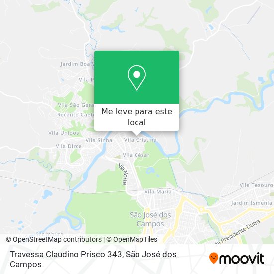 Travessa Claudino Prisco 343 mapa