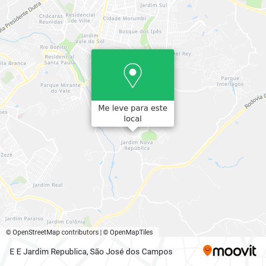 E E Jardim Republica mapa