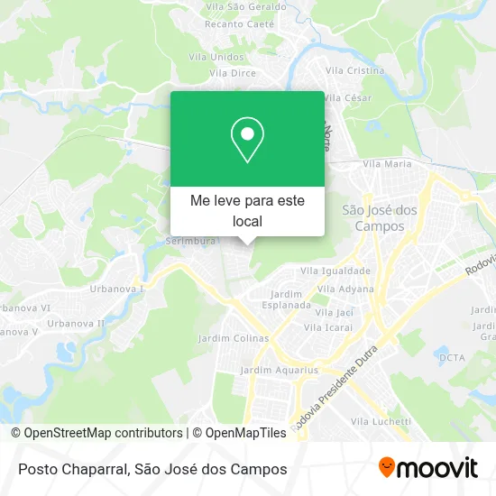 Posto Chaparral mapa