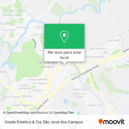 Gisele Estetica & Cia mapa