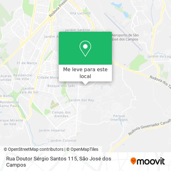 Rua Doutor Sérgio Santos 115 mapa