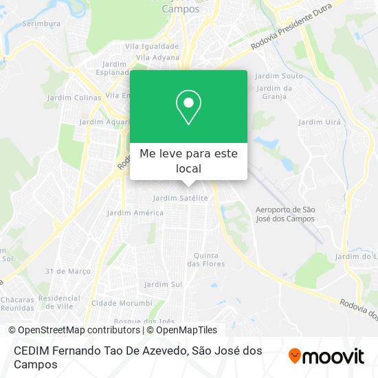 CEDIM Fernando Tao De Azevedo mapa