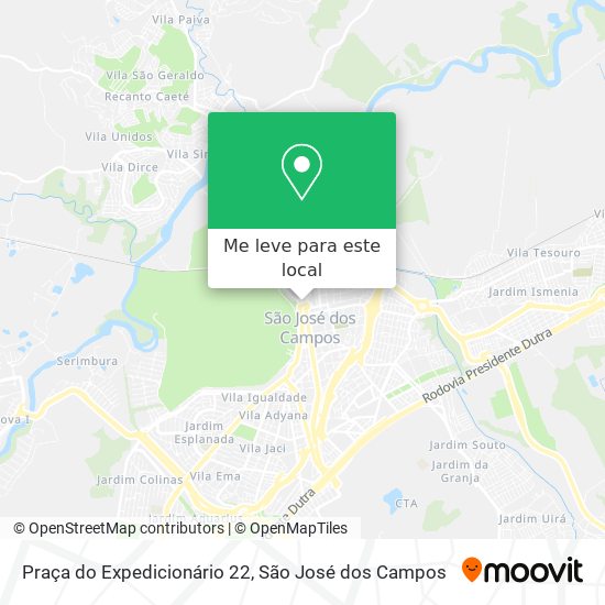 Praça do Expedicionário 22 mapa