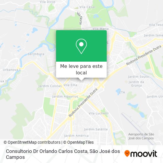 Consultorio Dr Orlando Carlos Costa mapa