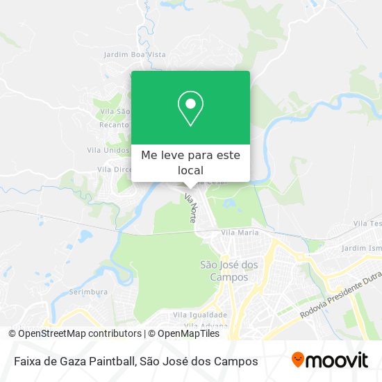 Faixa de Gaza Paintball mapa