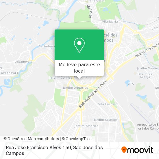 Rua José Francisco Alves 150 mapa