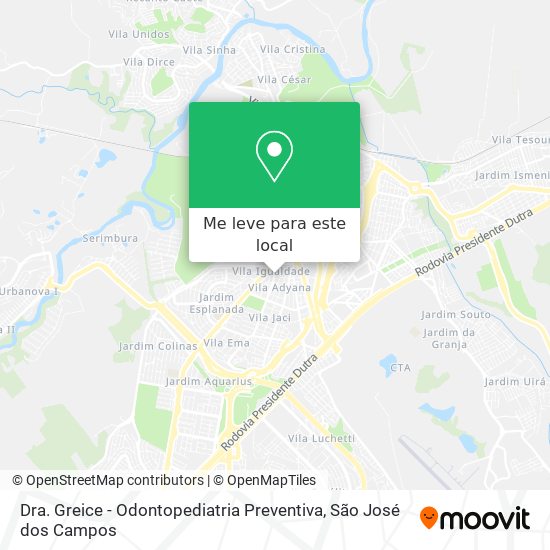 Dra. Greice - Odontopediatria Preventiva mapa