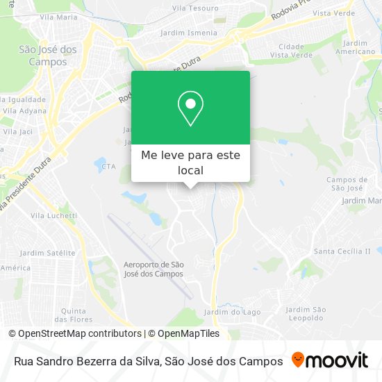 Rua Sandro Bezerra da Silva mapa