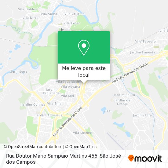 Rua Doutor Mario Sampaio Martins 455 mapa