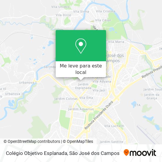 Colégio Objetivo Esplanada mapa