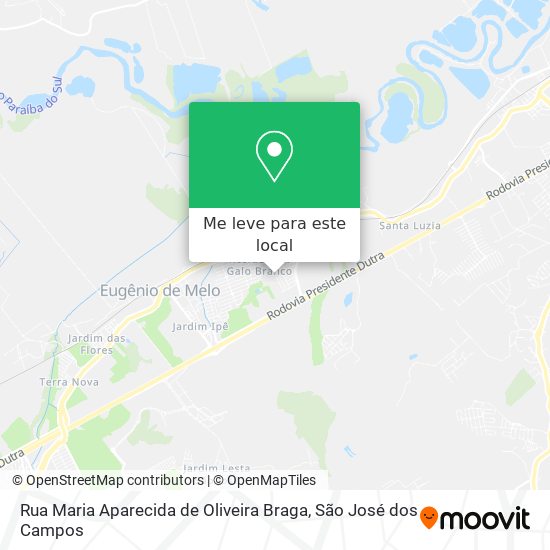 Rua Maria Aparecida de Oliveira Braga mapa