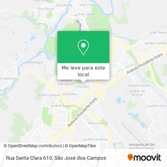 Rua Santa Clara 610 mapa