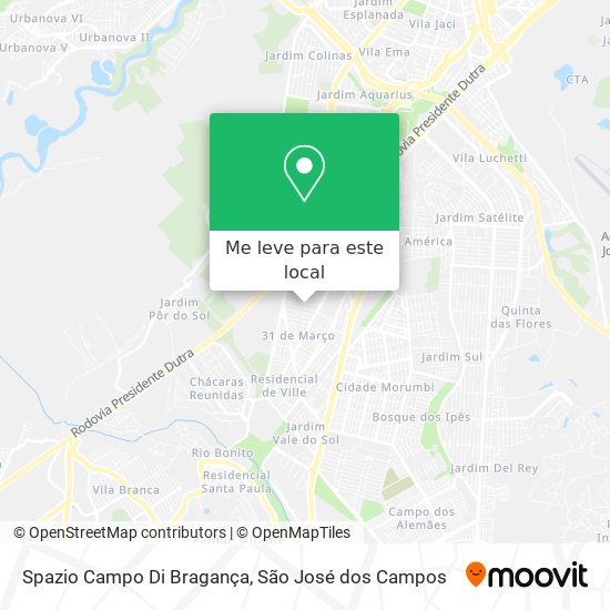 Spazio Campo Di Bragança mapa