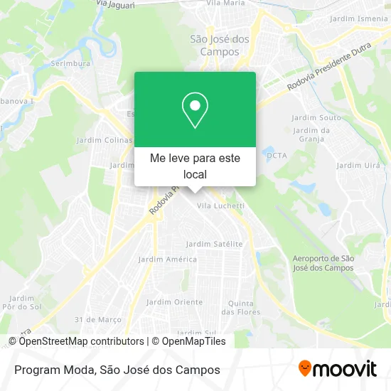 Program Moda mapa