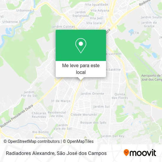 Radiadores Alexandre mapa