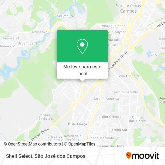 Shell Select mapa