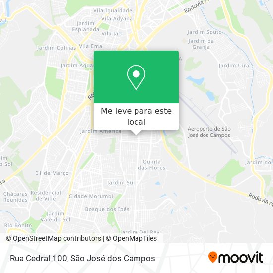 Rua Cedral 100 mapa