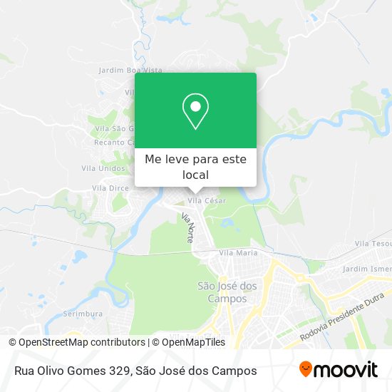 Rua Olivo Gomes 329 mapa