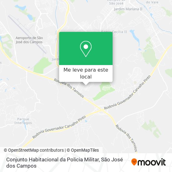 Conjunto Habitacional da Policia Militar mapa