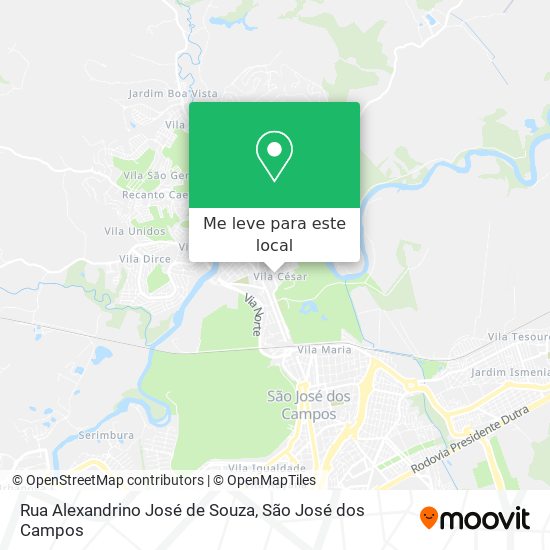 Rua Alexandrino José de Souza mapa