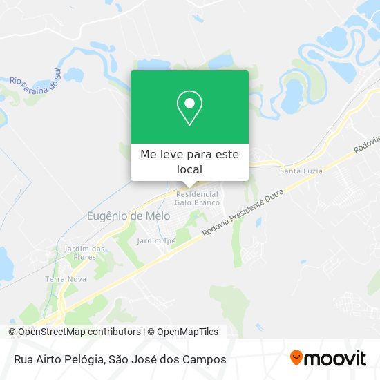 Rua Airto Pelógia mapa