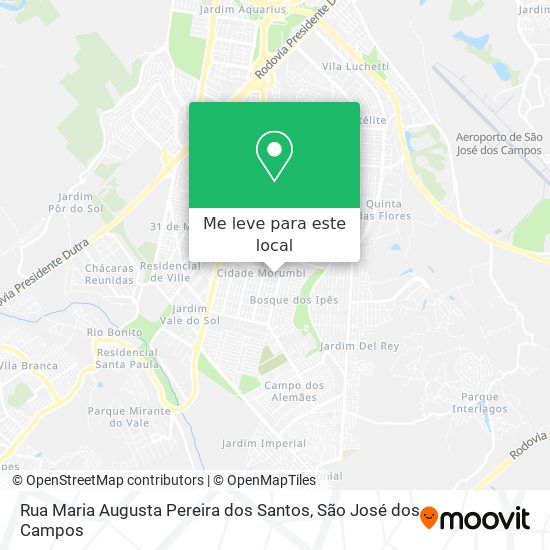 Rua Maria Augusta Pereira dos Santos mapa