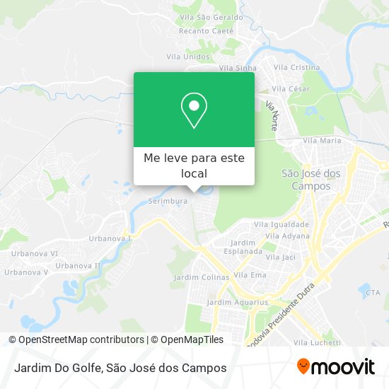 Jardim Do Golfe mapa