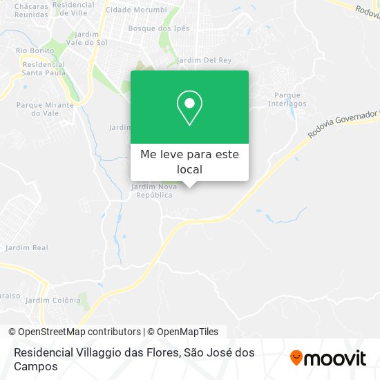 Residencial Villaggio das Flores mapa