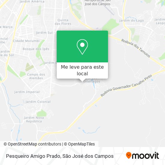 Pesqueiro Amigo Prado mapa