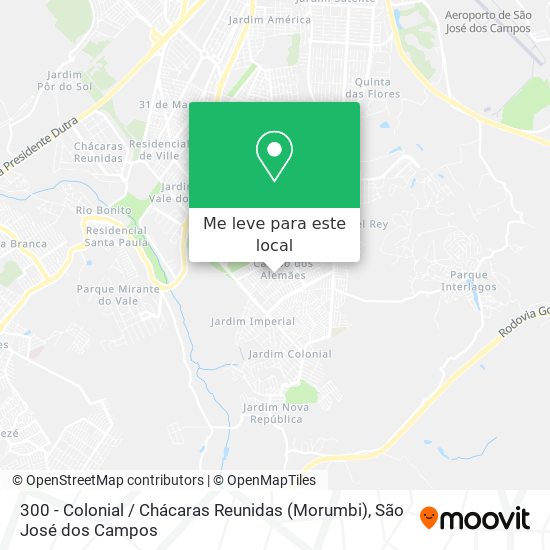 300 - Colonial / Chácaras Reunidas (Morumbi) mapa