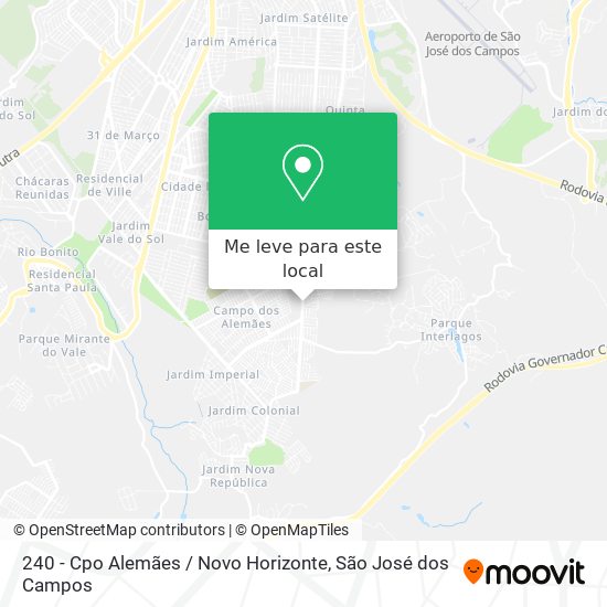 240 - Cpo Alemães / Novo Horizonte mapa