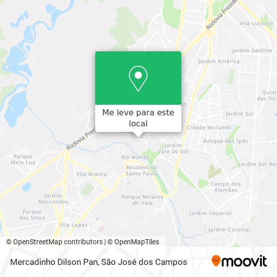 Mercadinho Dilson Pan mapa