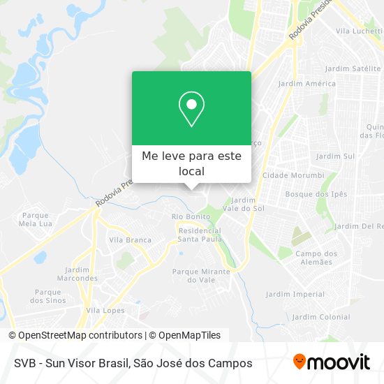 SVB - Sun Visor Brasil mapa