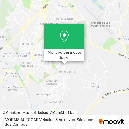 MORAIS AUTOCAR Veículos Seminovos mapa
