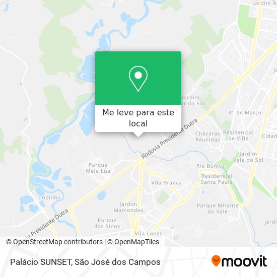 Palácio SUNSET mapa