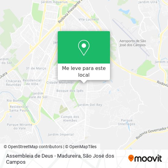 Assembleia de Deus - Madureira mapa