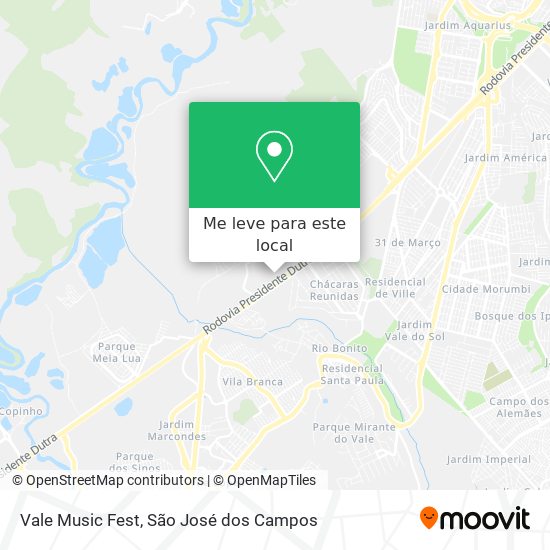 Vale Music Fest mapa