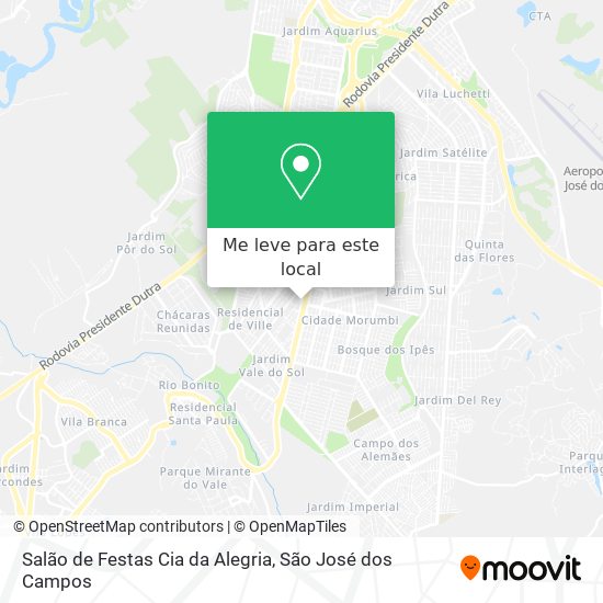 Salão de Festas Cia da Alegria mapa