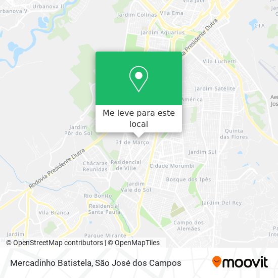 Mercadinho Batistela mapa