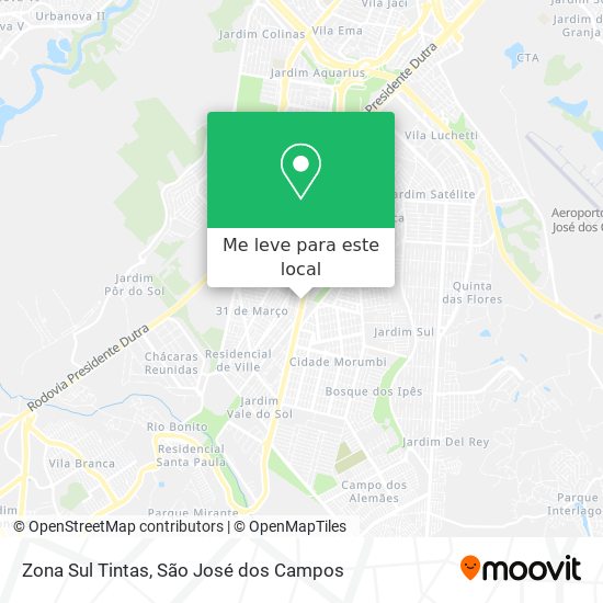 Zona Sul Tintas mapa