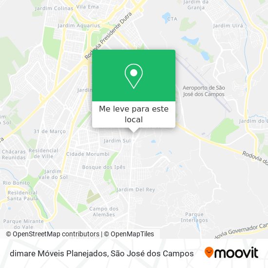 dimare Móveis Planejados mapa