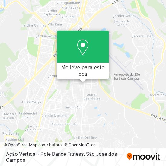 Ação Vertical - Pole Dance Fitness mapa