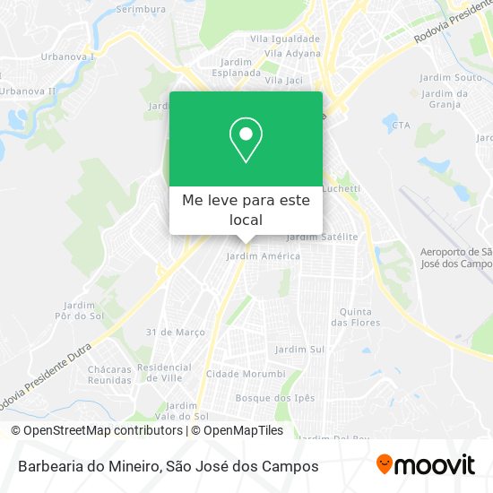 Barbearia do Mineiro mapa