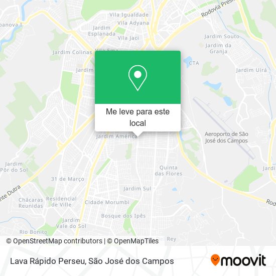 Lava Rápido Perseu mapa