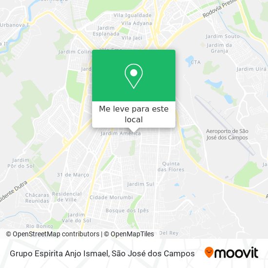 Grupo Espirita Anjo Ismael mapa